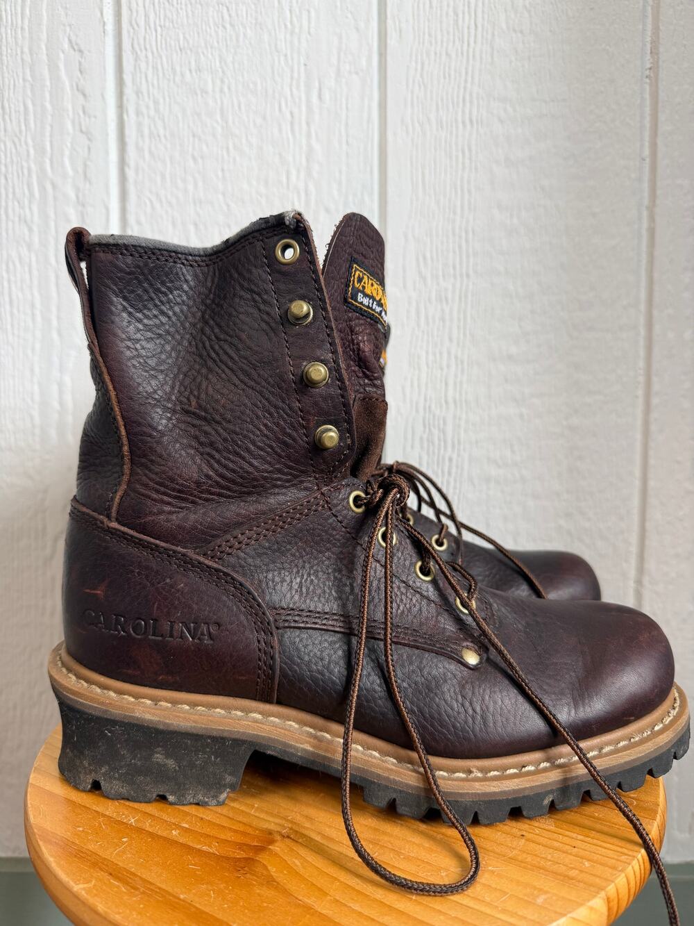 Carolina Logger Boots Plain Toe Work Boots 821 Size 8